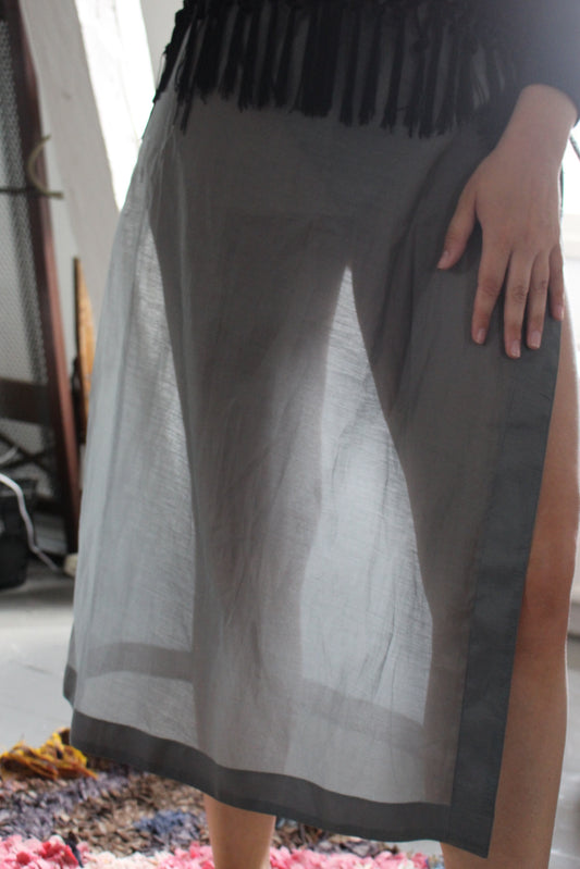 See-through Sarong With Drapes